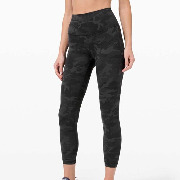 Lululemon Wunder Train High-Rise Tight 25" - 10 Incognito Camo Multi Grey - Picture 1 of 7